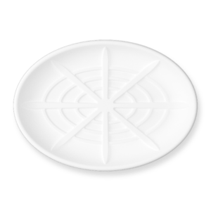 Plateau pour fruits de mer ovale 488 x 348mm